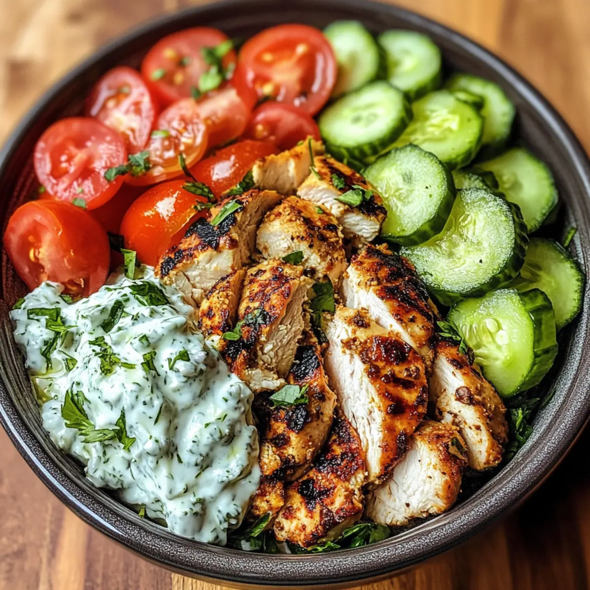 Greek Chicken Gyro Bowls