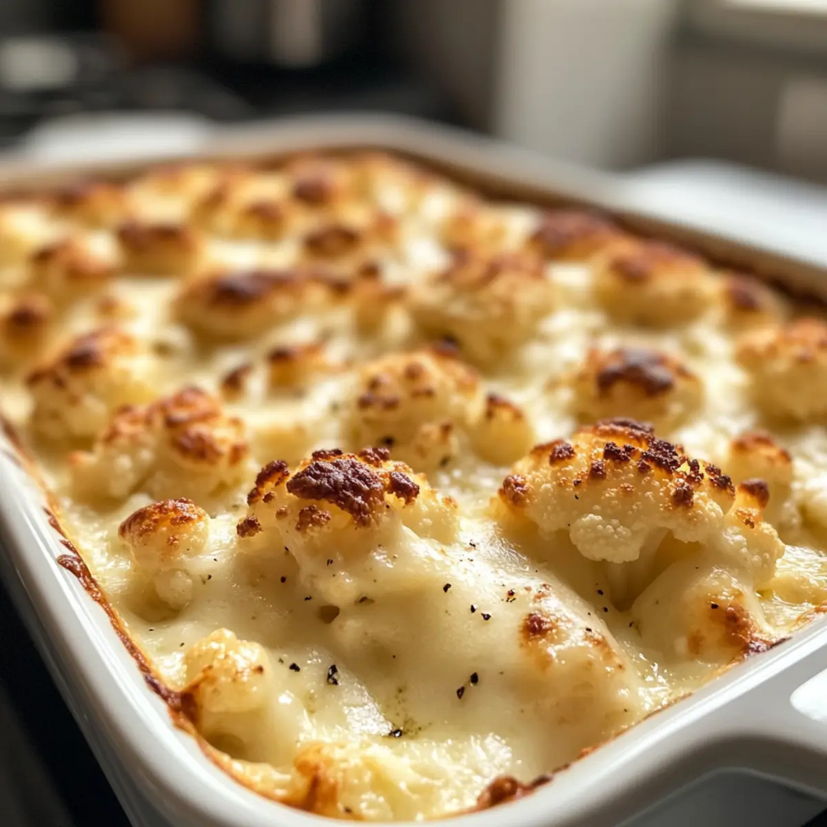 Creamy Baked Cauliflower Gratin