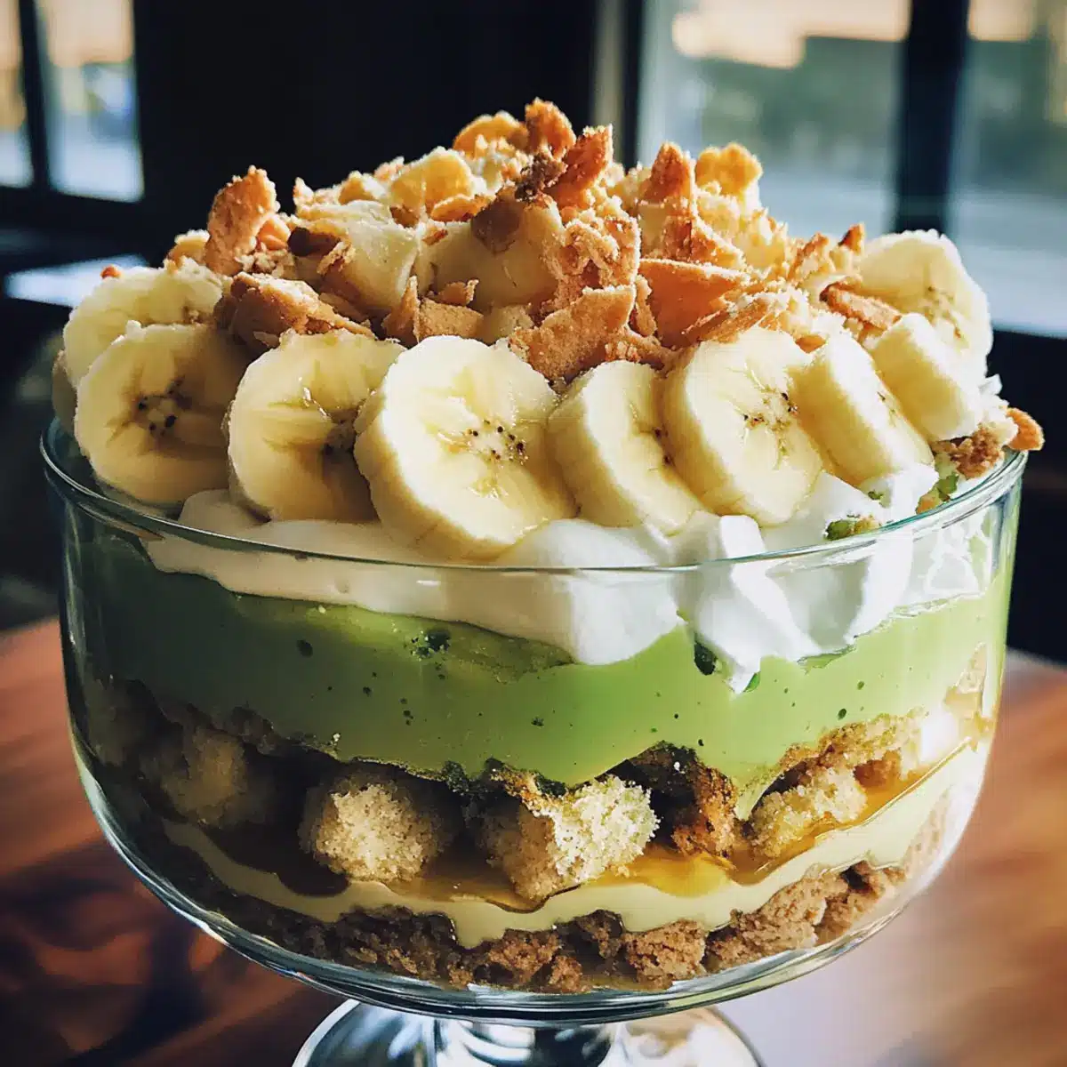 Matcha Banana Pudding