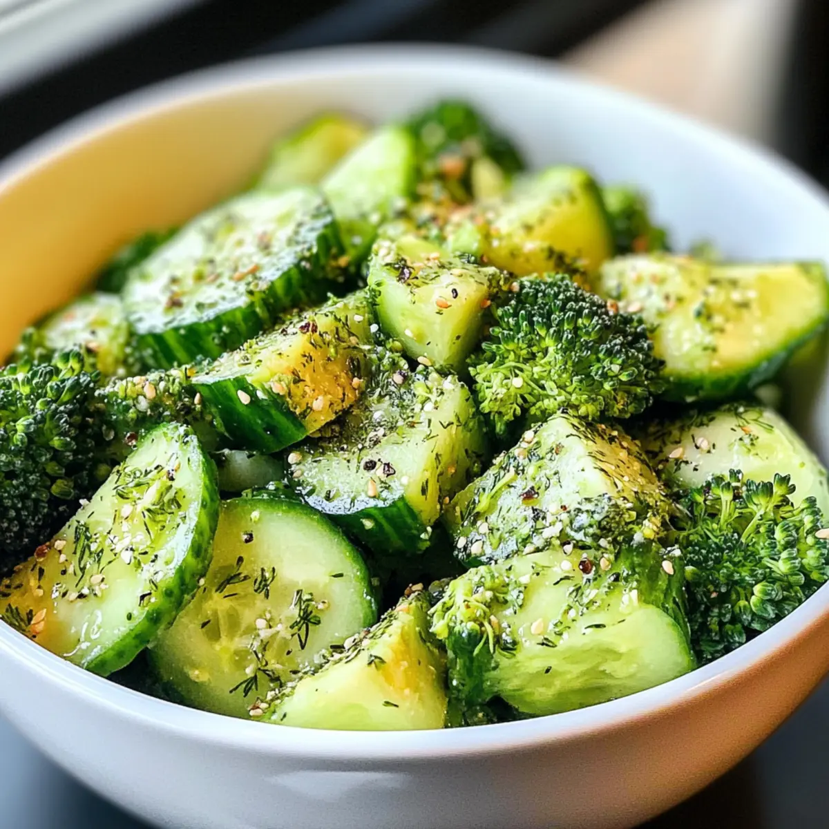 Cucumber Avocado Broccoli Salad
