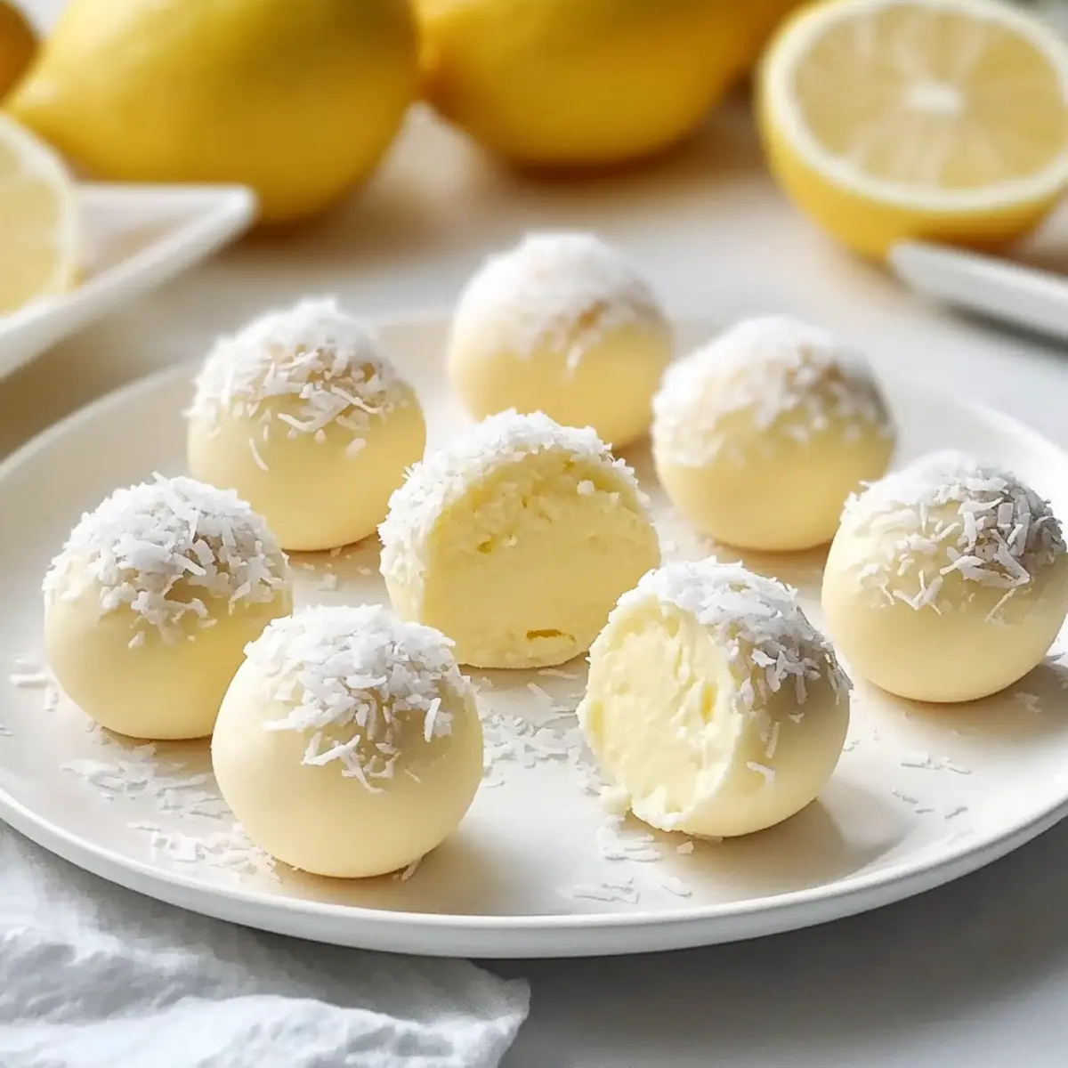 creamy lemon truffles