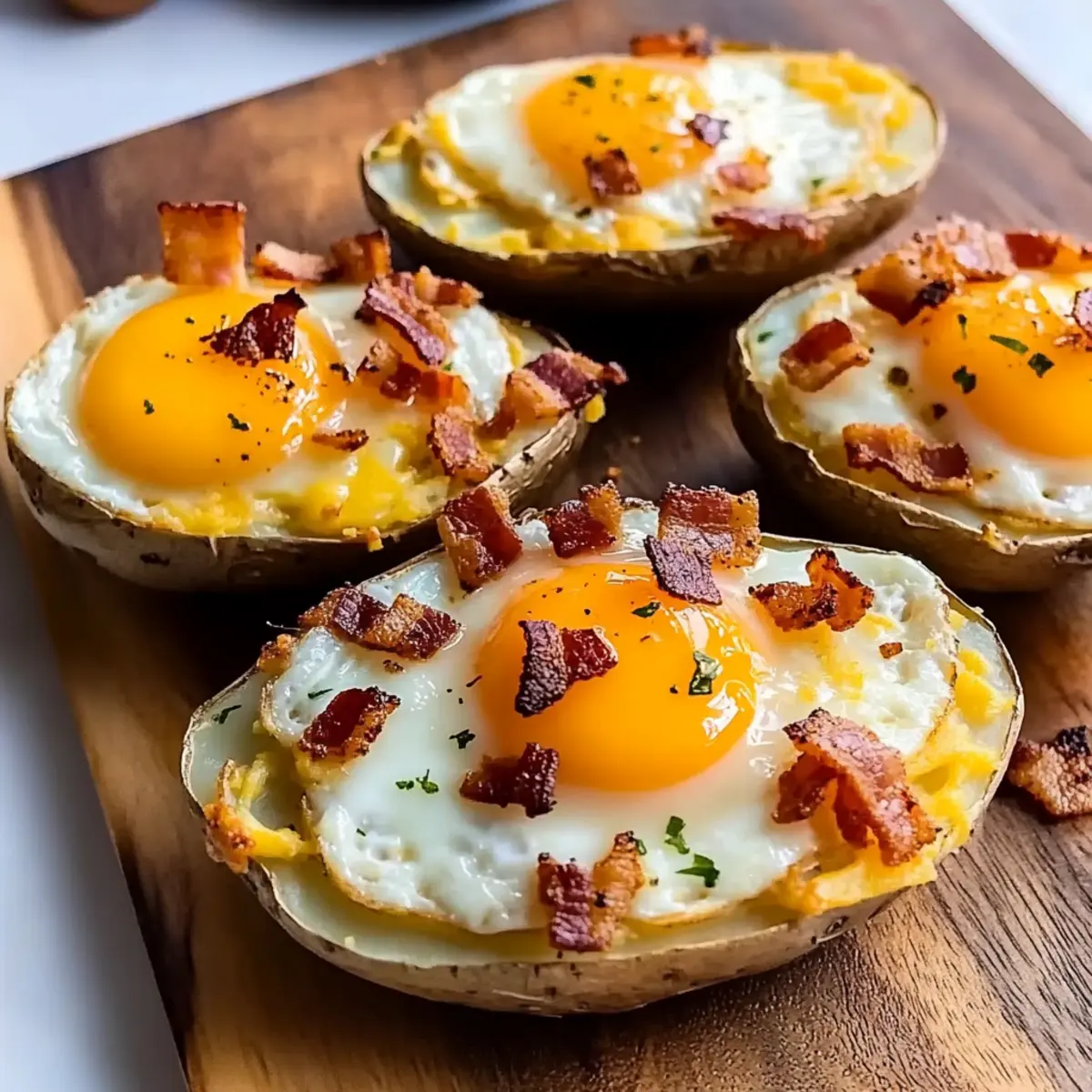 Twice Baked Breakfast Potatoes