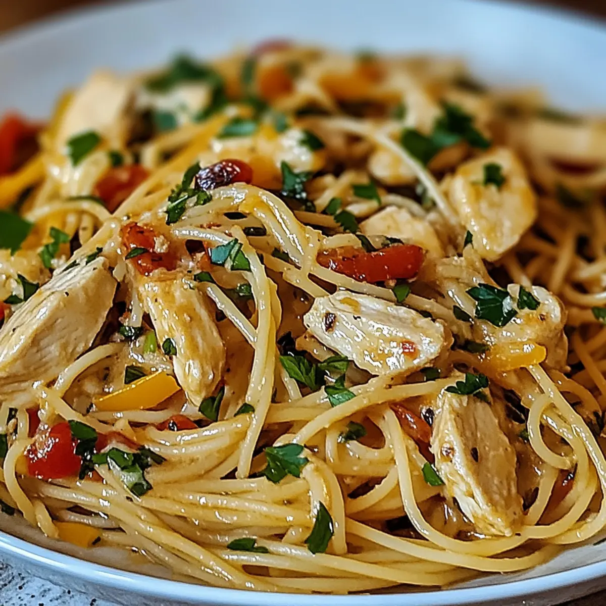 Monterey Chicken Spaghetti