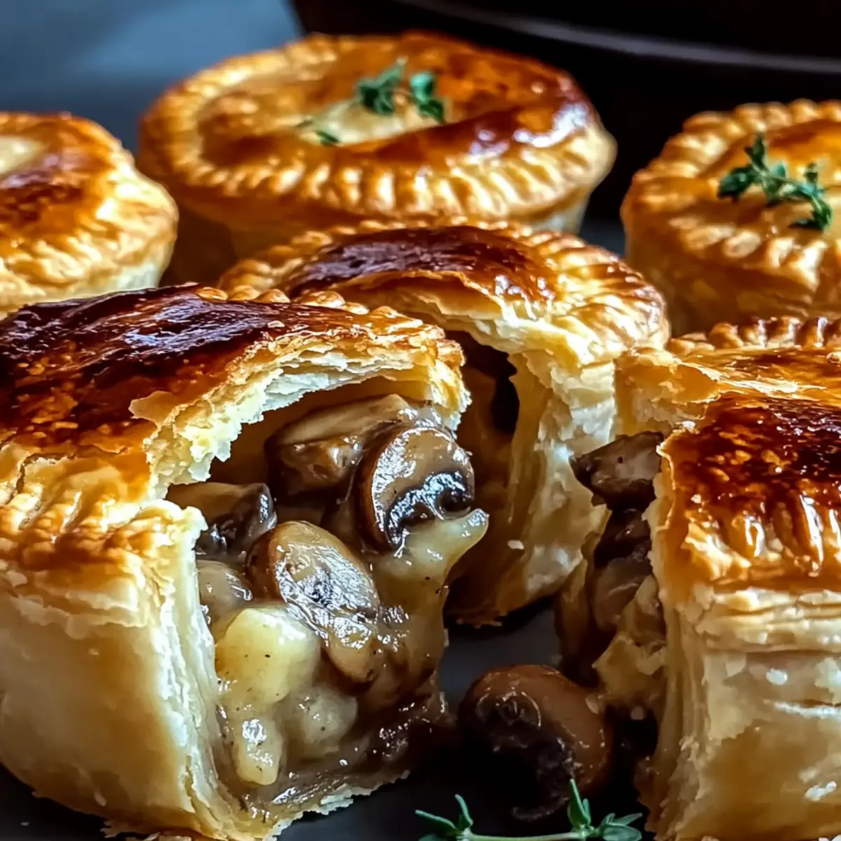 Mini Mushroom & Gruyère Pot Pies