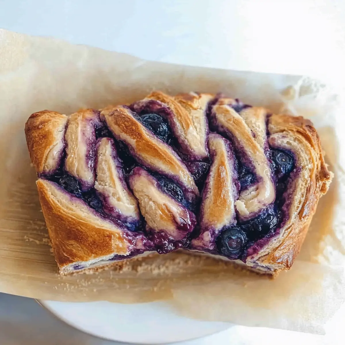 Blueberry Cream Cheese Babka