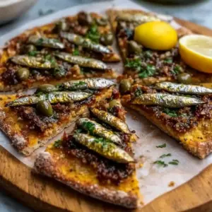 Sardine & Olive Tapenade Keto Flatbread