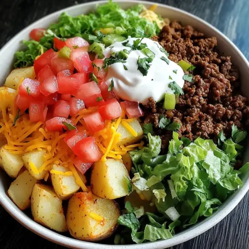 Loaded Potato Taco Bowl