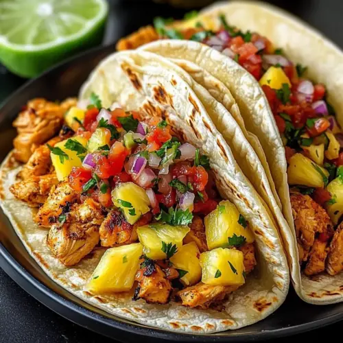 Pineapple Chicken Tacos
