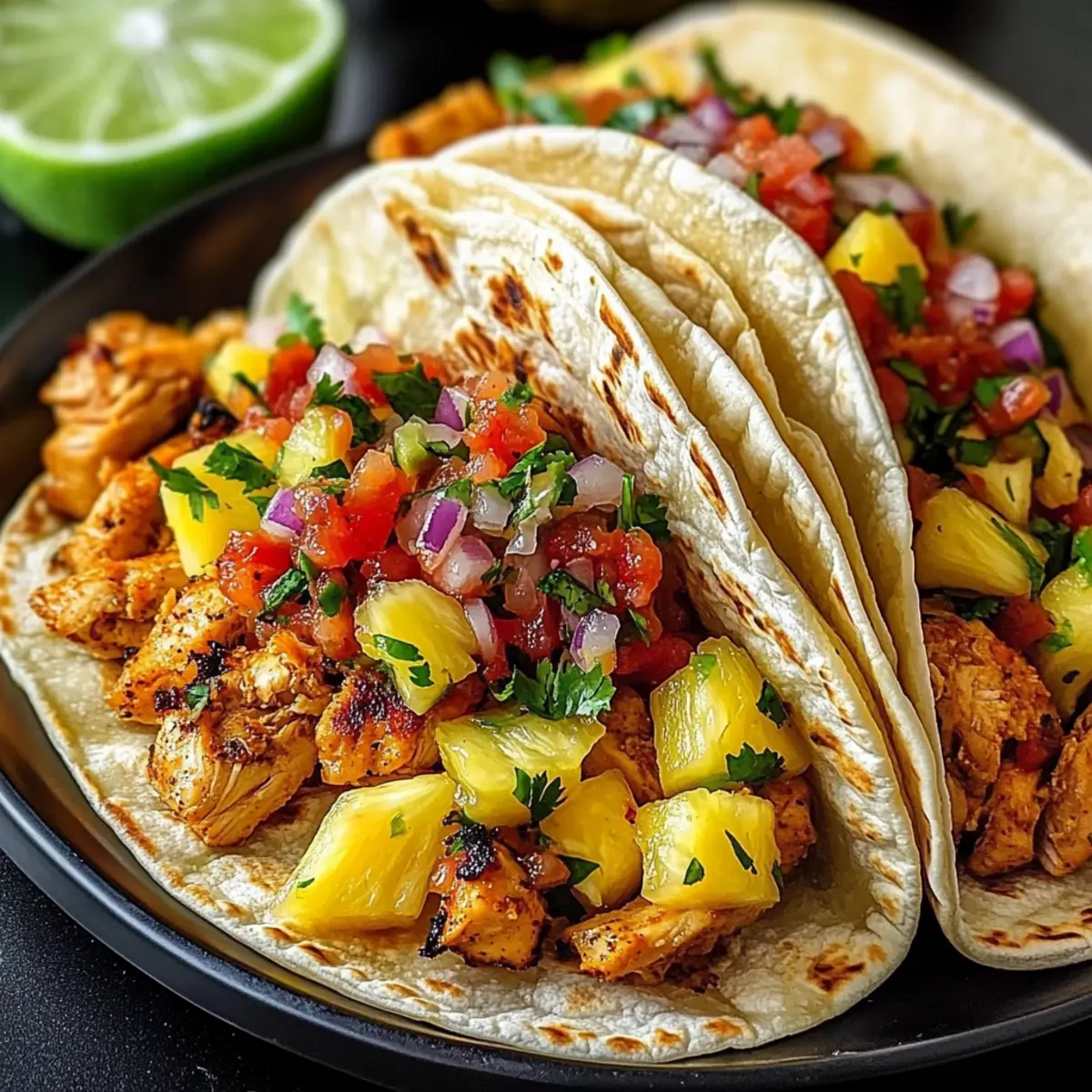 Pineapple Chicken Tacos