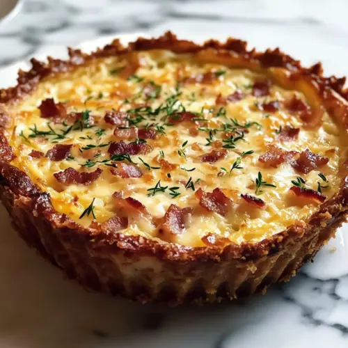 Mouthwatering Hash Brown Crust Bacon