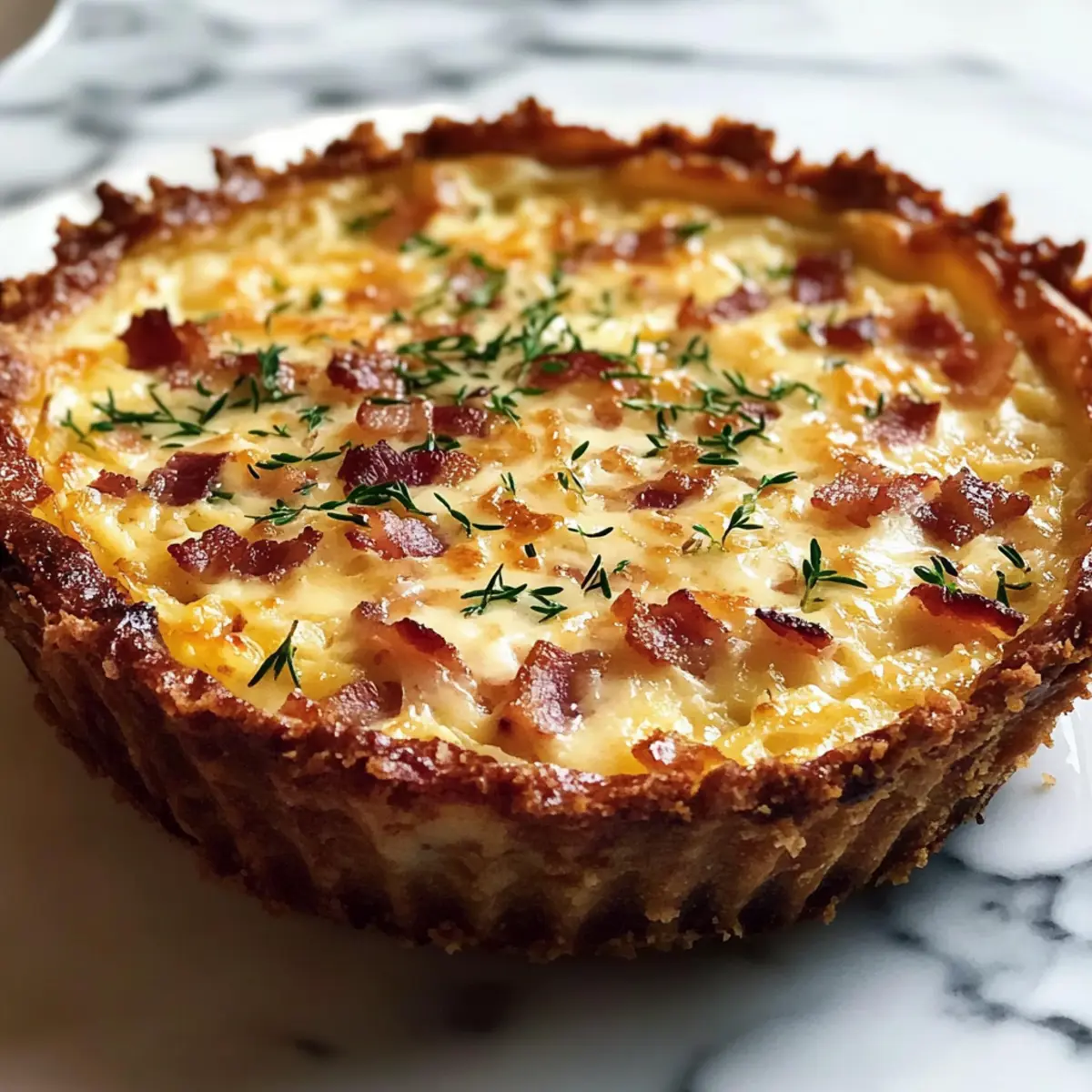 Mouthwatering Hash Brown Crust Bacon