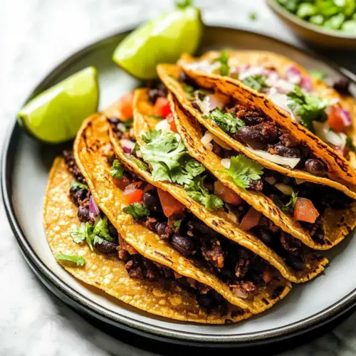 Crispy Black Bean Tacos
