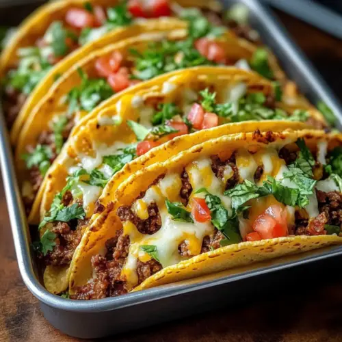 Oven-Baked Cheesy Tacos