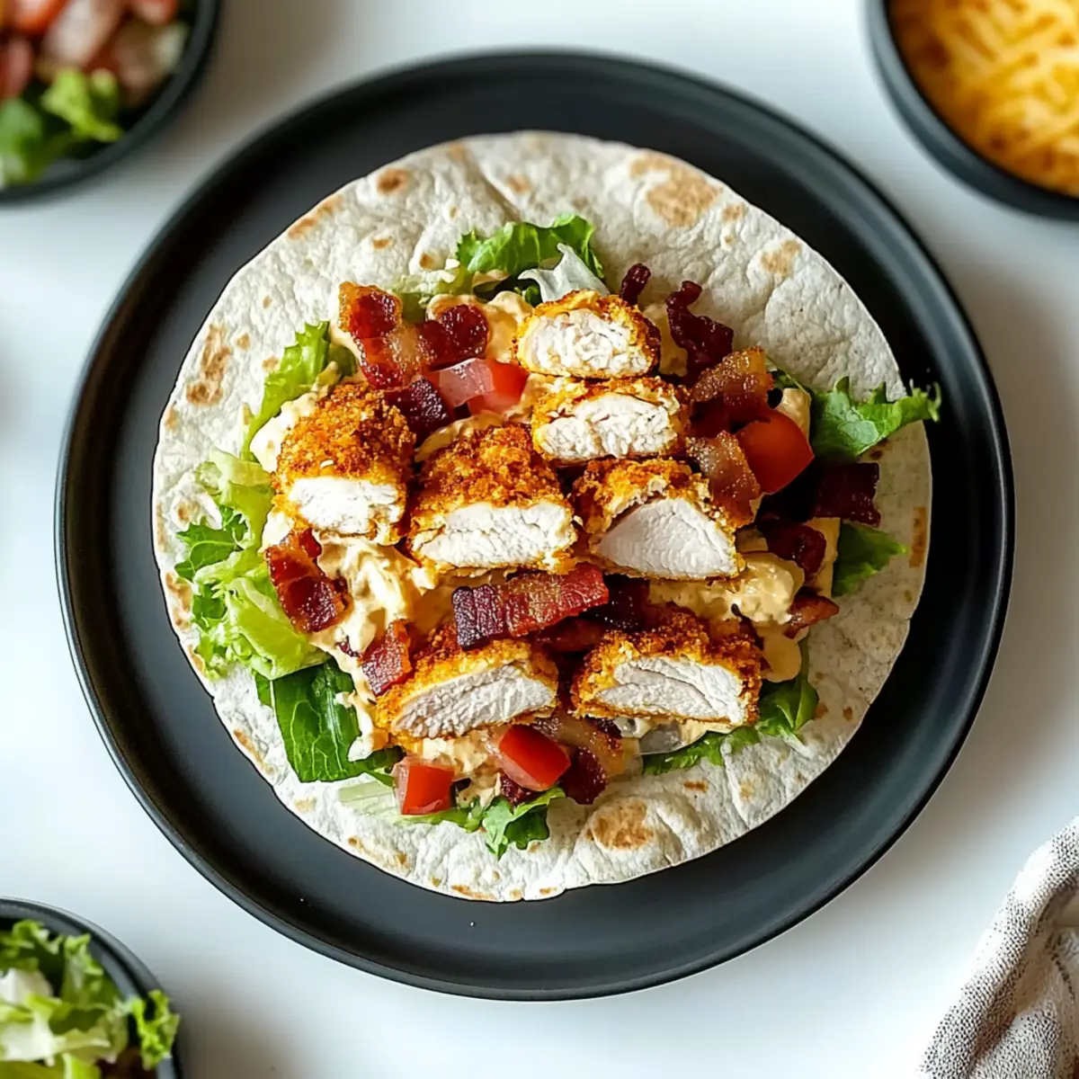Crispy Chicken Bacon Ranch Wrap