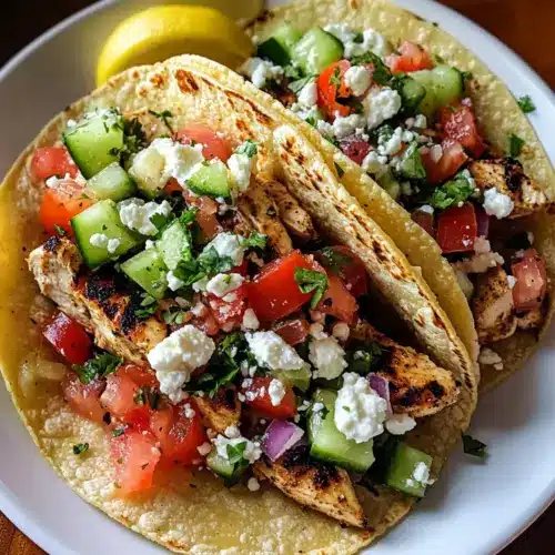 Mediterranean Chicken Tacos