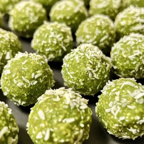 Matcha Coconut Balls