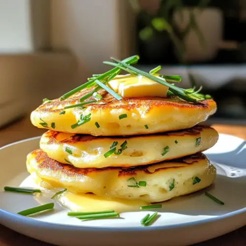 Cheese & Chive Pancakes