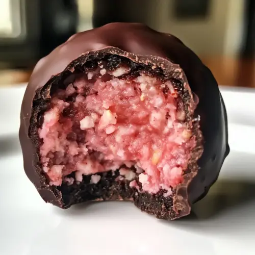 Chocolate-Covered Strawberry Protein Balls