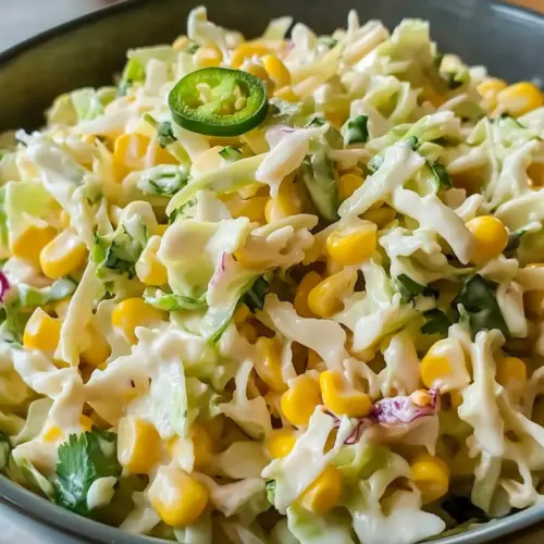 Jalapeno Corn Coleslaw