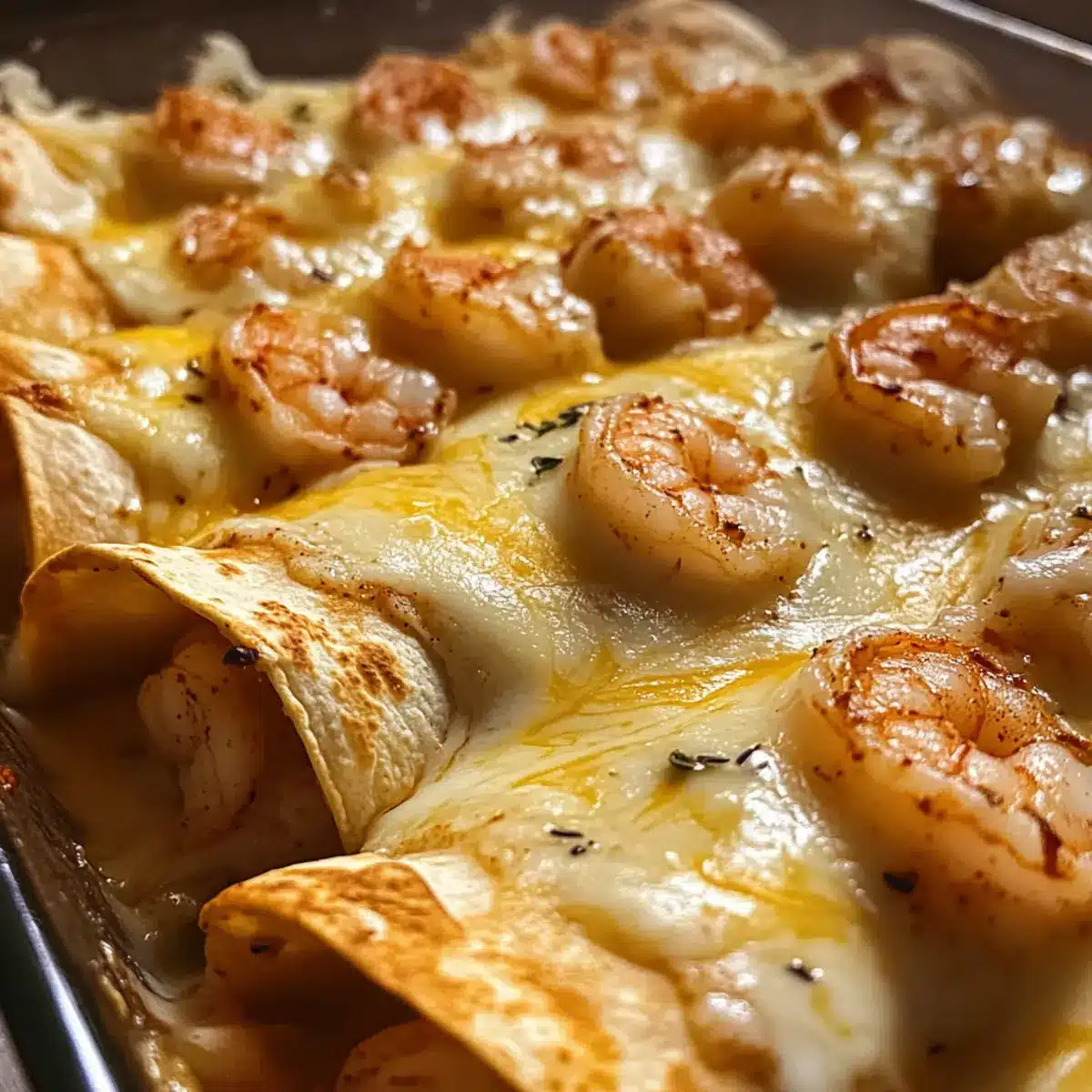 Creamy Shrimp Enchiladas