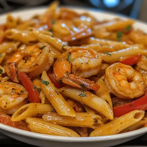 Creamy Jamaican Shrimp Rasta Pasta
