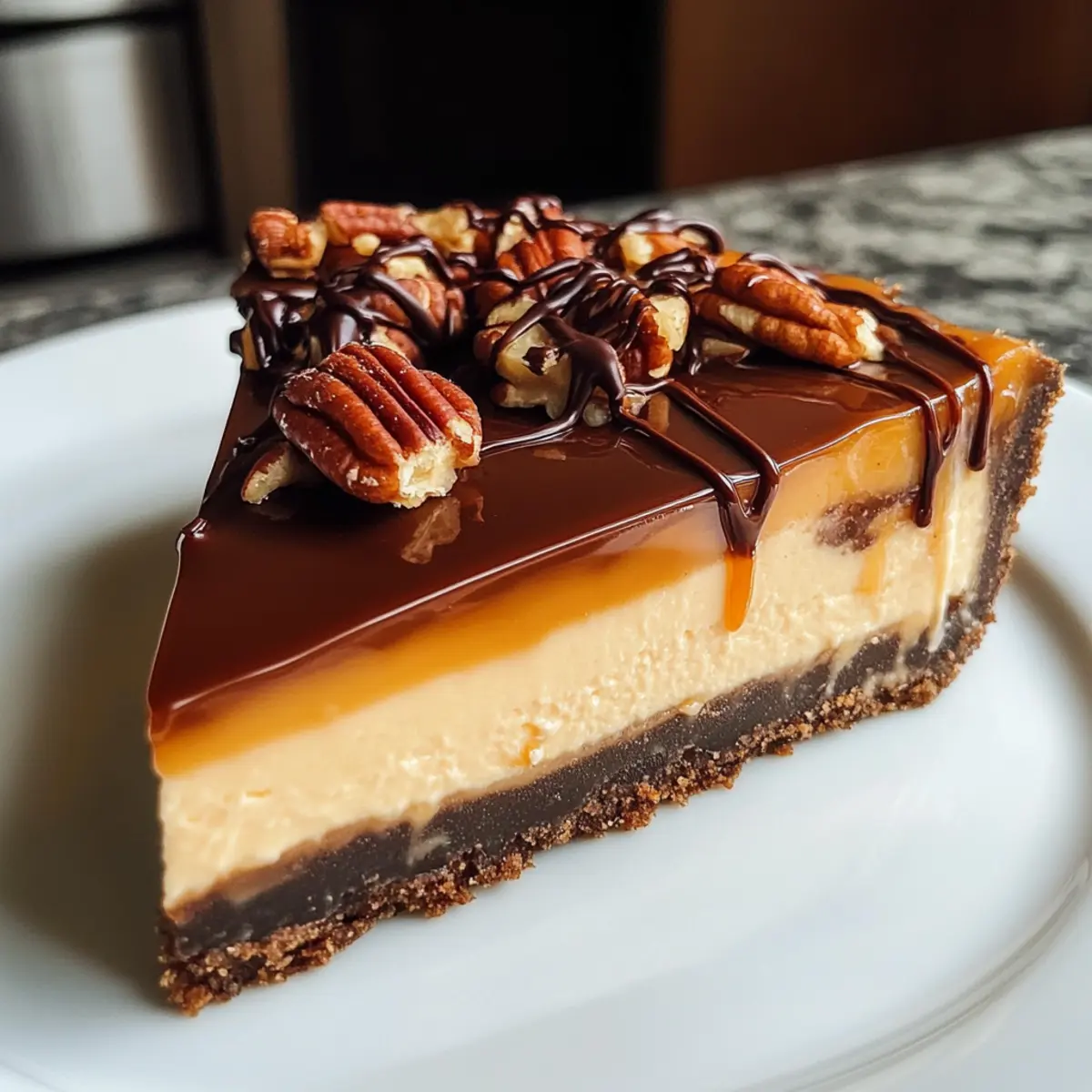 Salted Caramel Turtle Cheesecake
