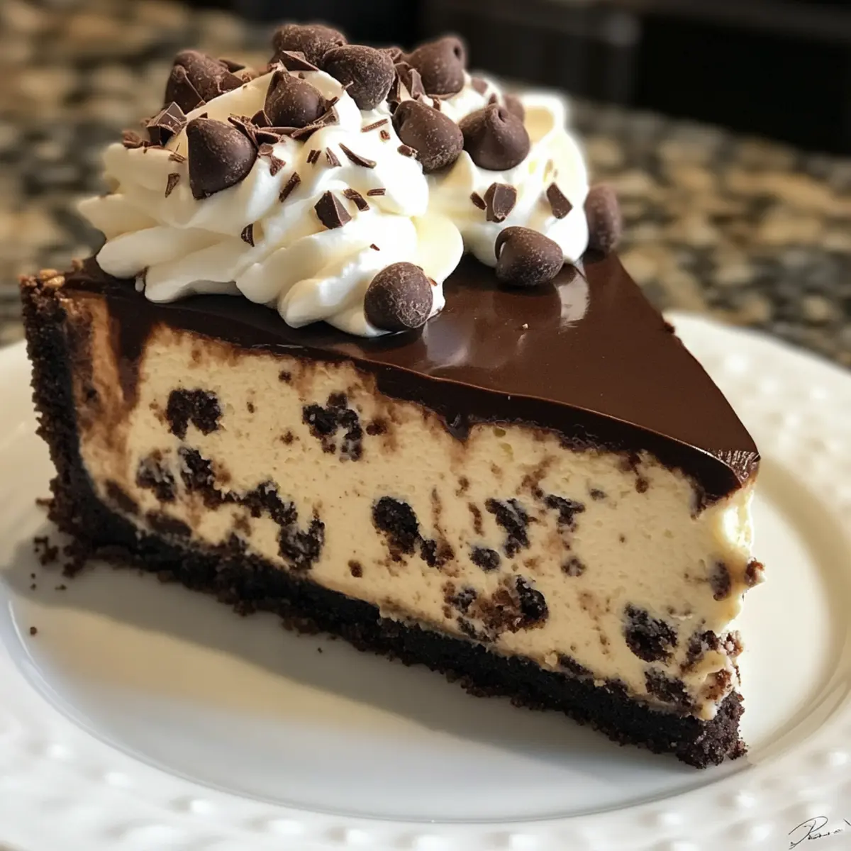 Chocolate Chip Cookie Dough Cheesecake
