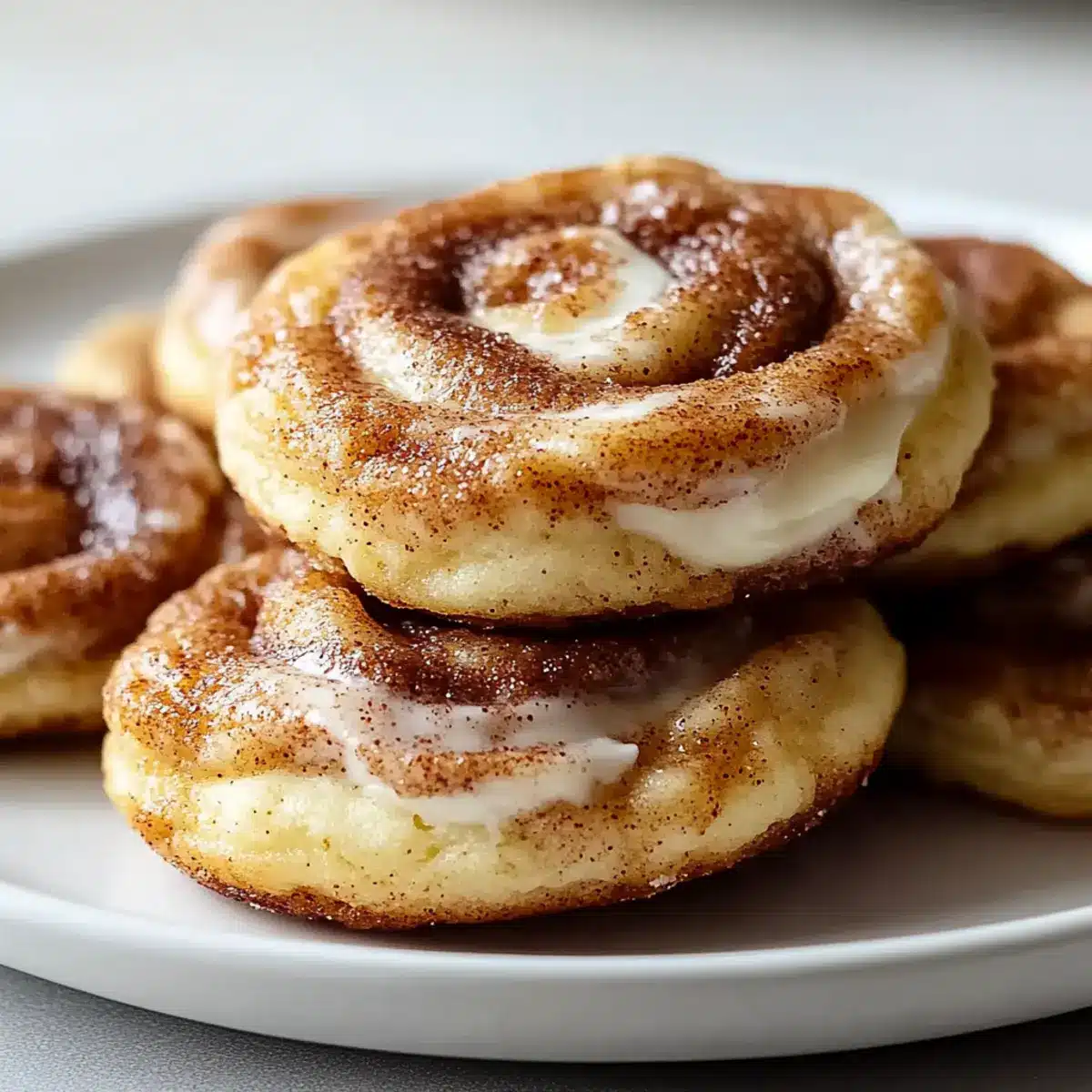 Cinnamon Roll Cheesecake Cookies