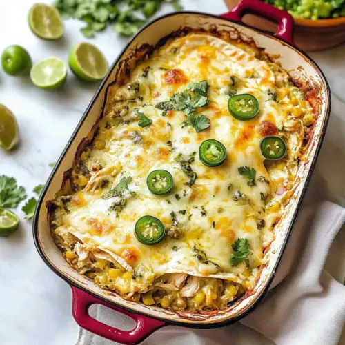Salsa Verde Chicken Casserole
