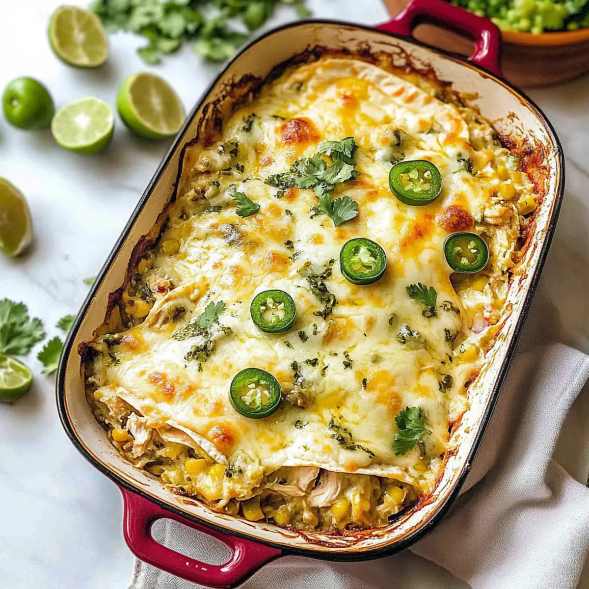 Salsa Verde Chicken Casserole