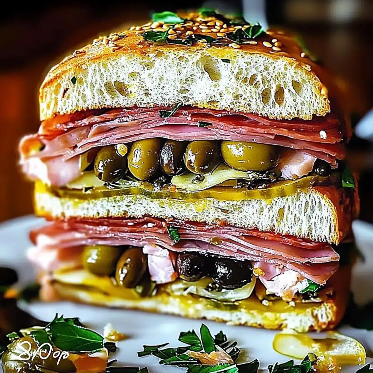 Italian Muffuletta Sandwich