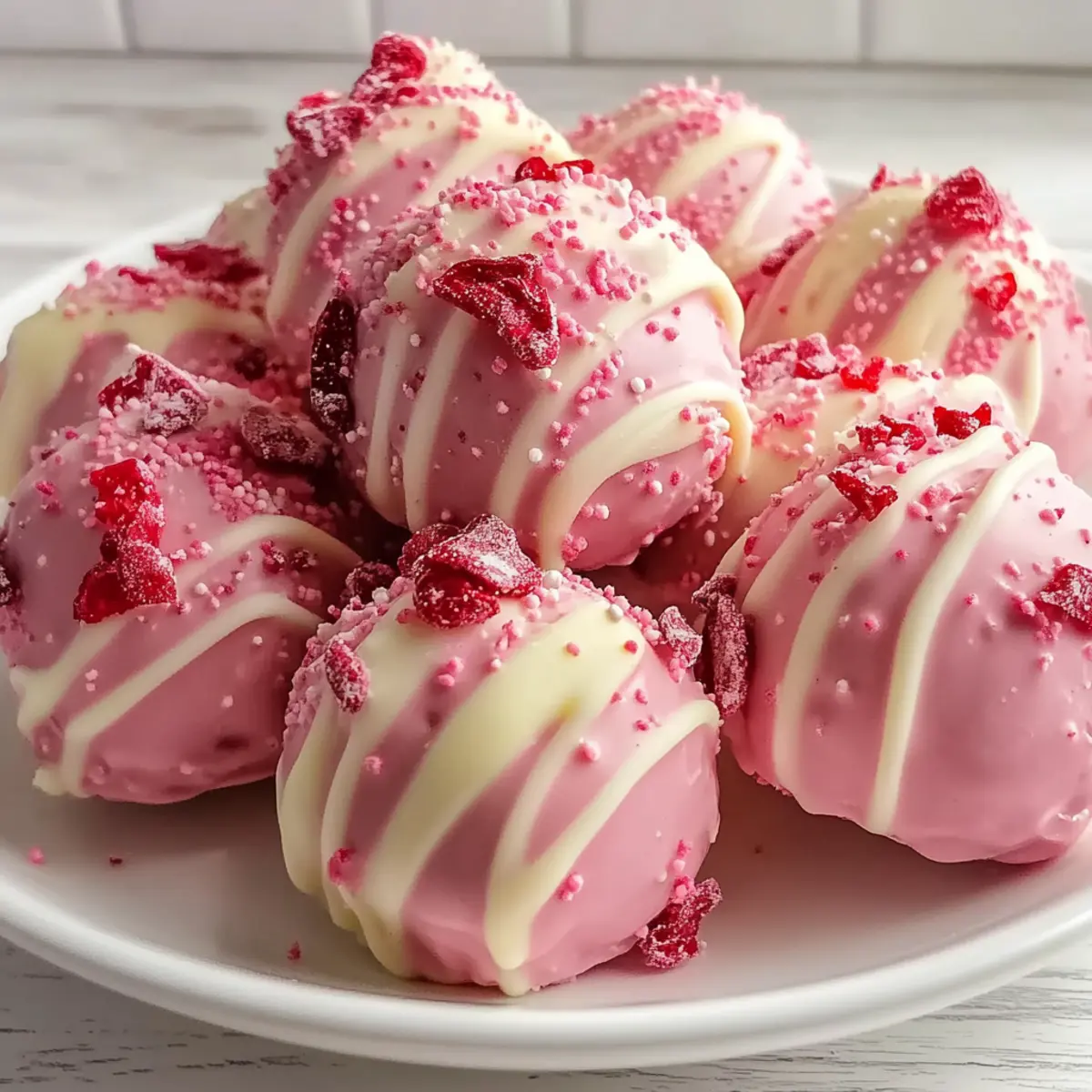 Strawberry Shortcake Truffles