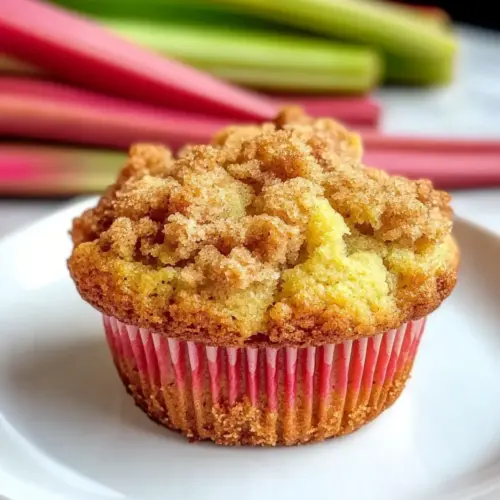 Quick Rhubarb Muffins