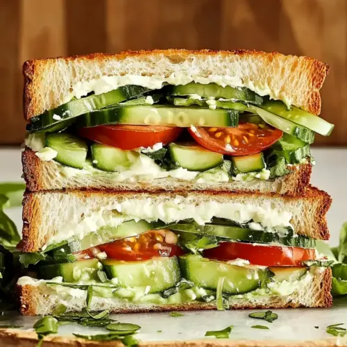 Loaded Cucumber & Avocado Sandwich