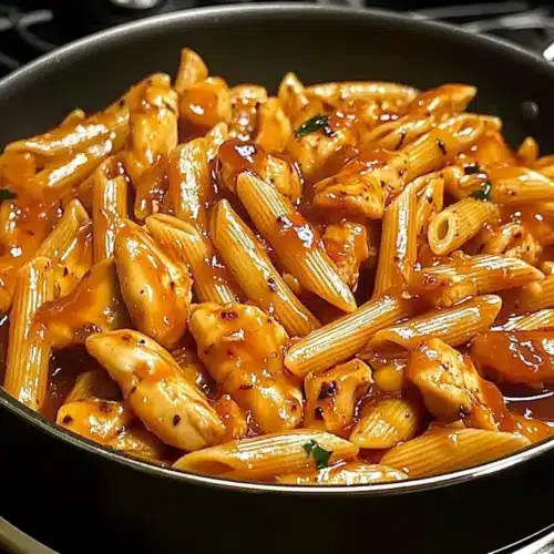One-Pan Tangy Honey BBQ Chicken Penne
