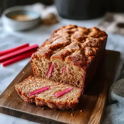 Cinnamon Rhubarb Bread