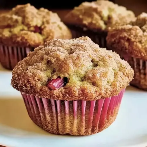Cinnamon-Rhubarb Muffins