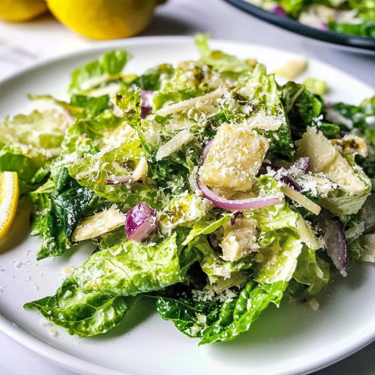 emon Parmesan Lettuce Salad