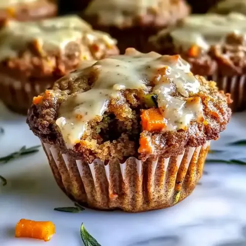 Carrot Cake Zucchini Muffin