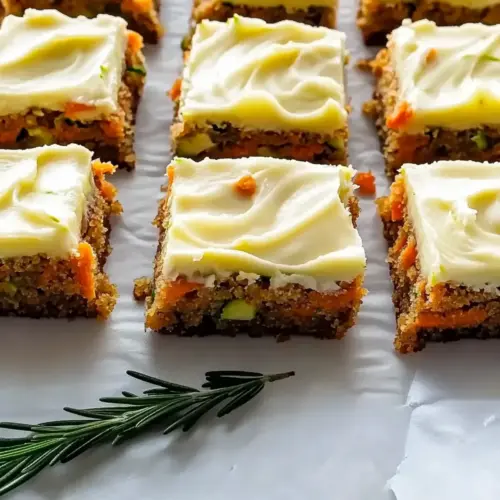 Spiced Ginger Carrot and Zucchini Bars