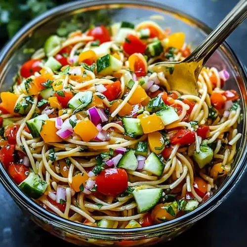 Quick Spaghetti Salad With Italian Dressing
