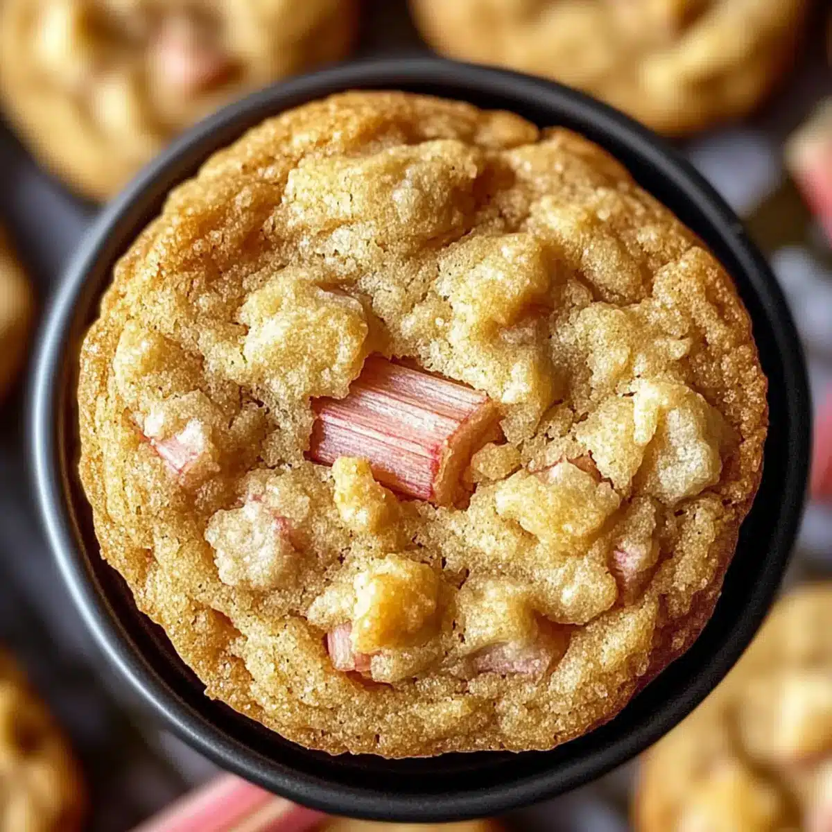 Brown Sugar Rhubarb Cookies