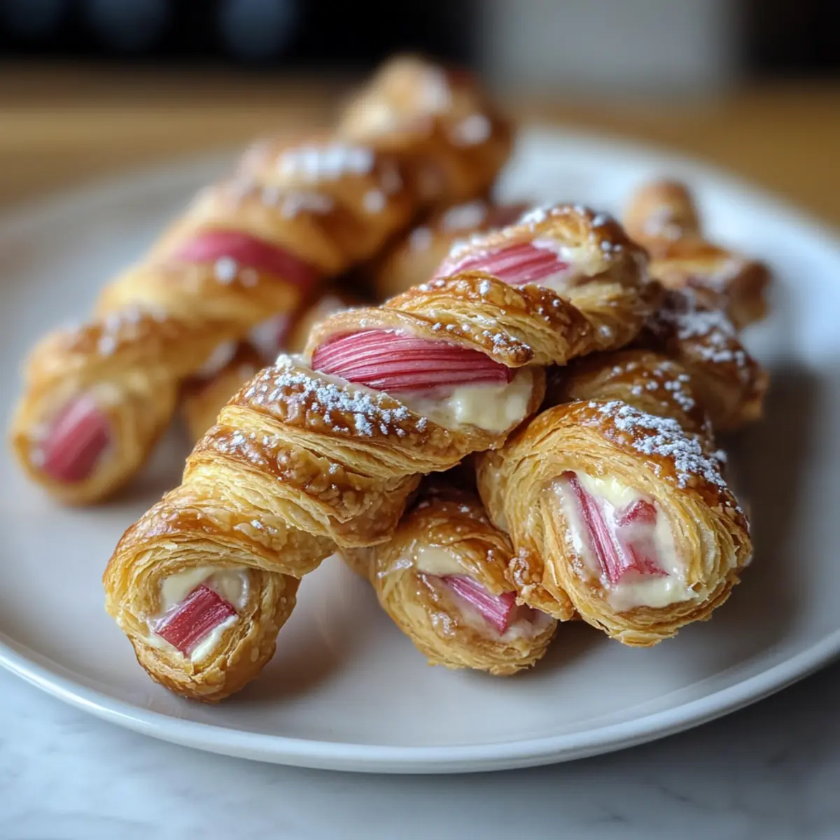 Rhubarb Cream Cheese Danish Twists Bakery Bliss
