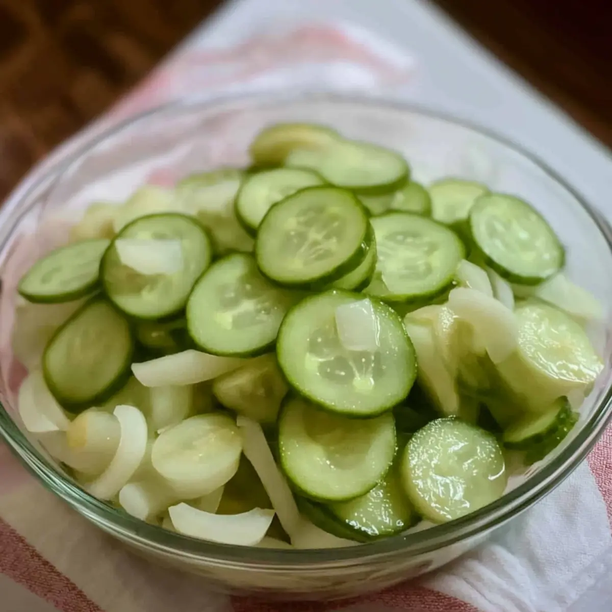 Cucumber and Onions in Vinegar