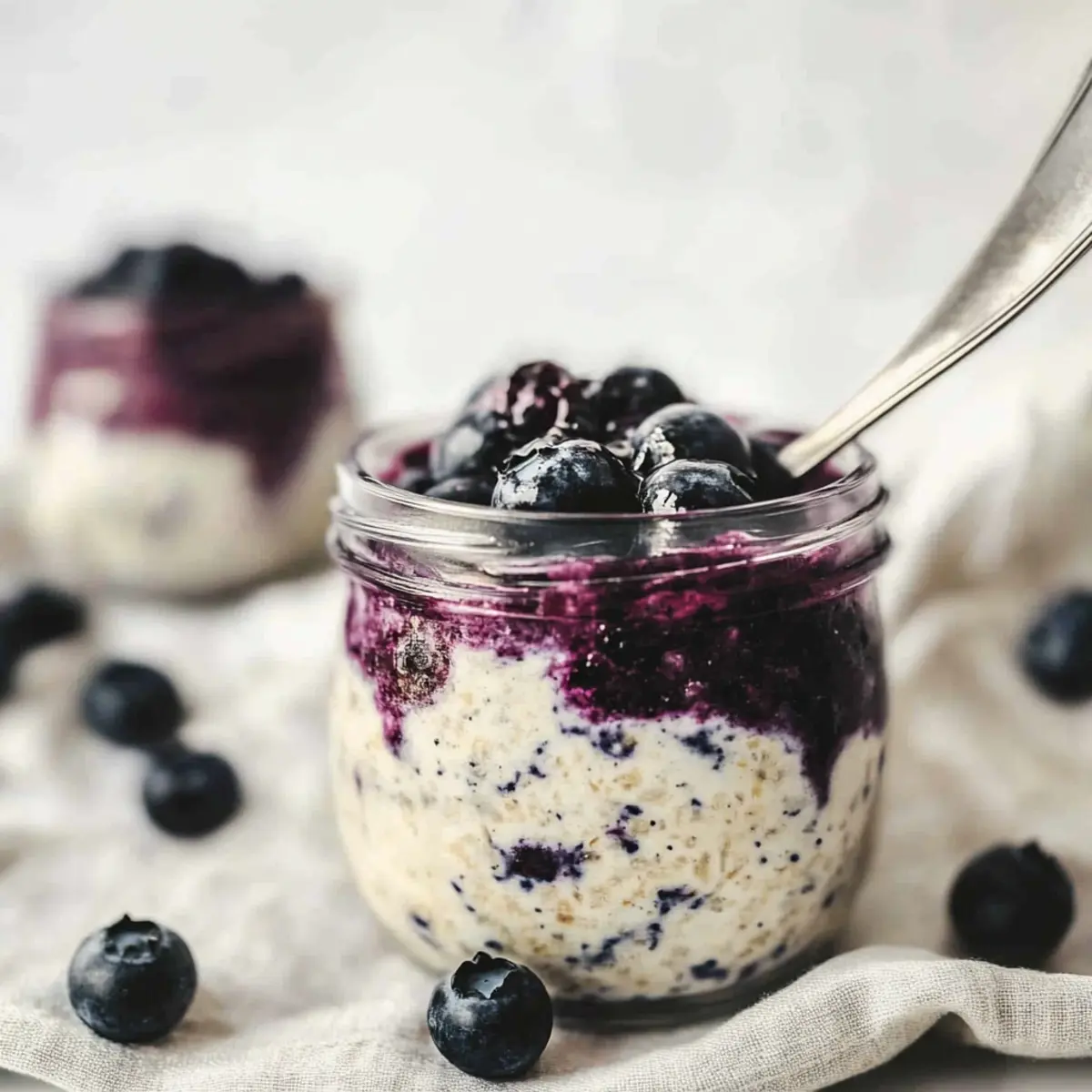 Blueberry Cheesecake Overnight Oats