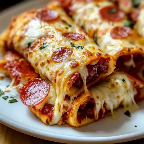 Cheesy Pepperoni Pizza Roll-Ups