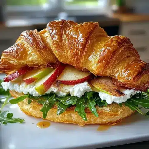 Apple & Goat Cheese Croissant Sandwich