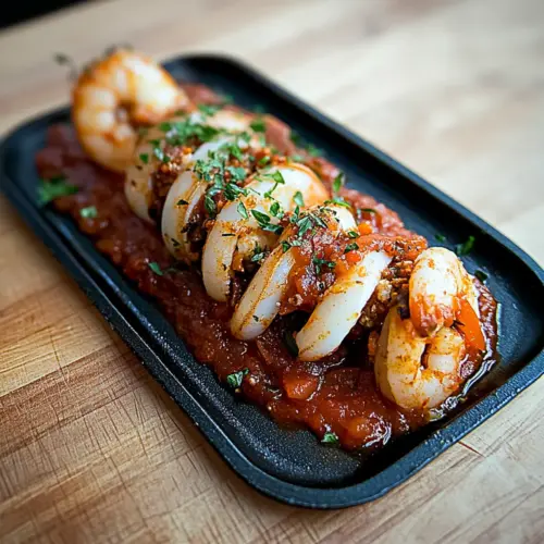 Shrimp Stuffed Squid