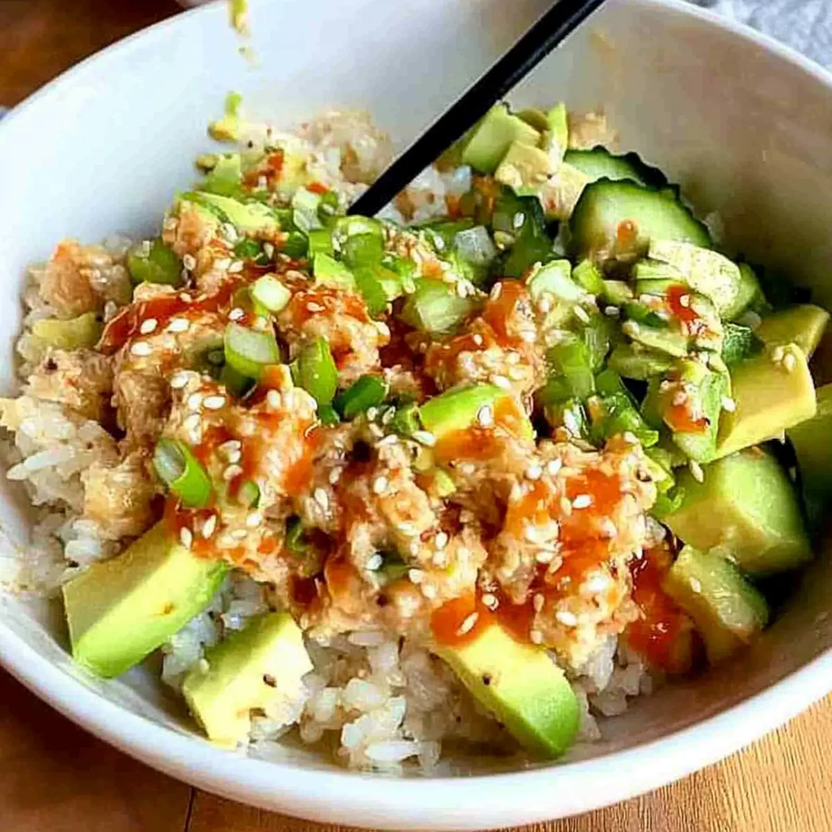 Canned Tuna Rice Bowl