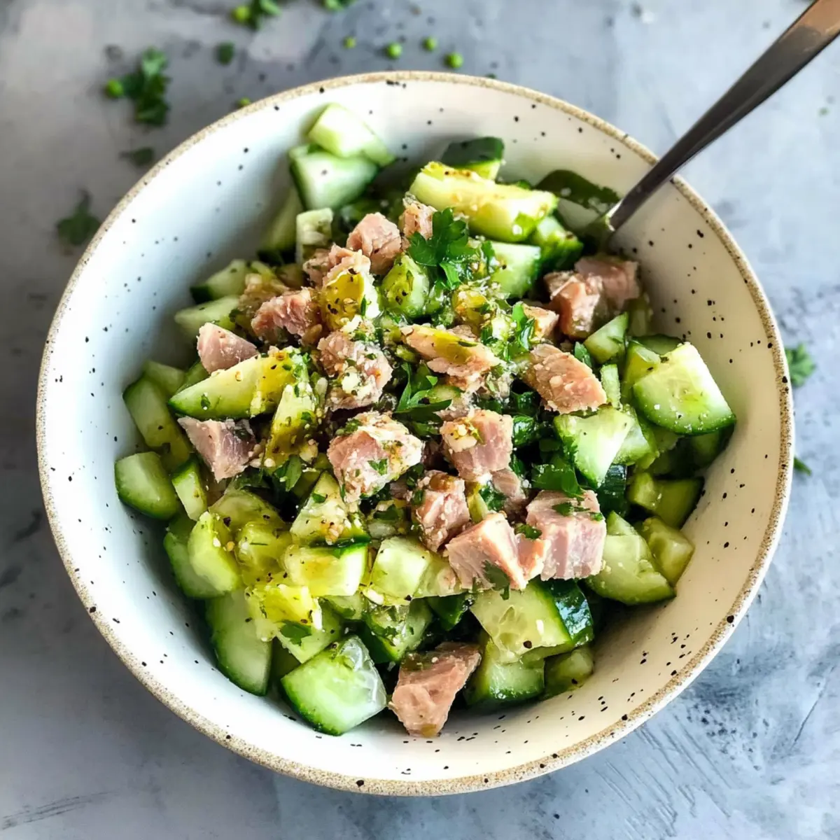 Tuna Salad With Cucumber